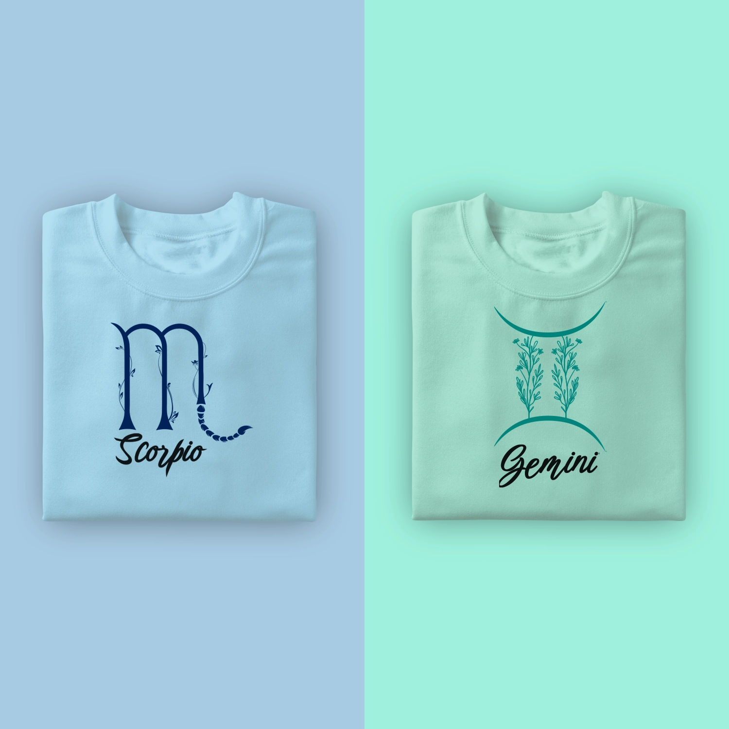 Scorpio Gemini Sun Sign Cotton T-shirt